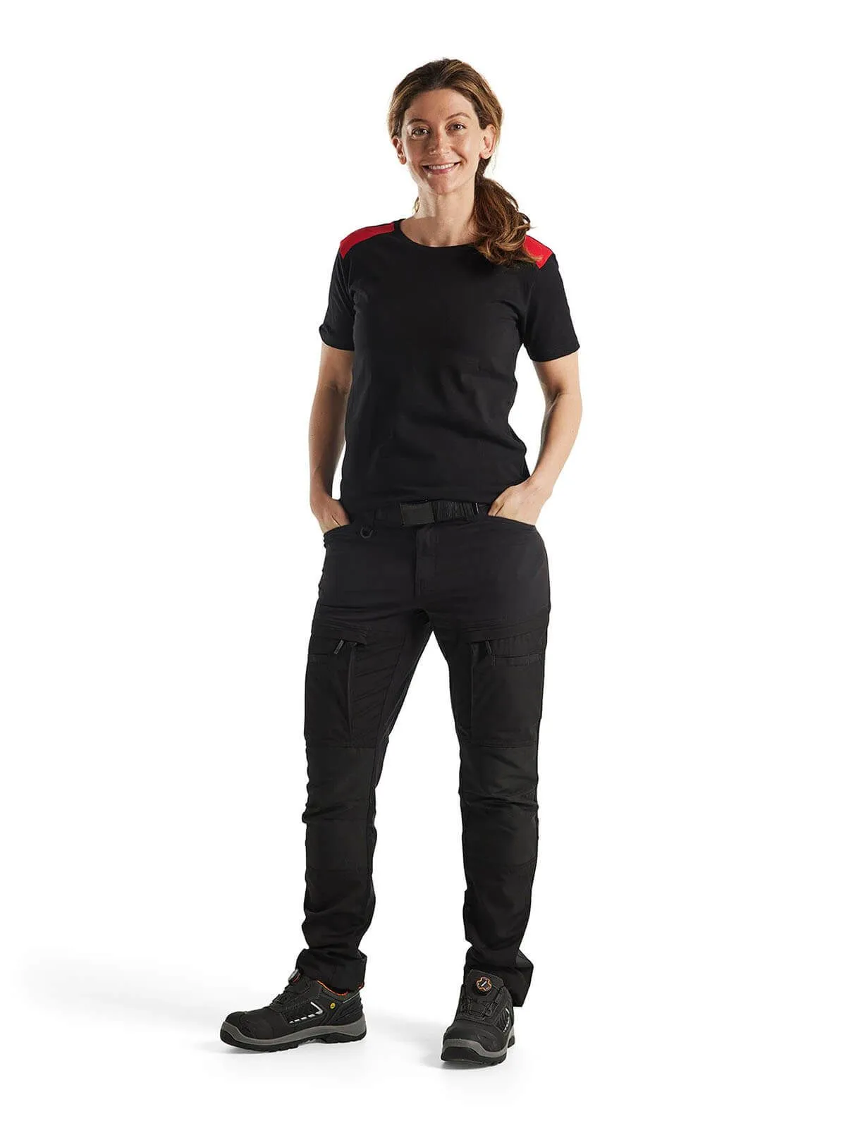 3479-1042&#x20;Women&#x27;s&#x20;Work&#x20;T-shirt&#x20;Two&#x20;Tone&#x20;-&#x20;Bl&#xE5;kl&#xE4;der
