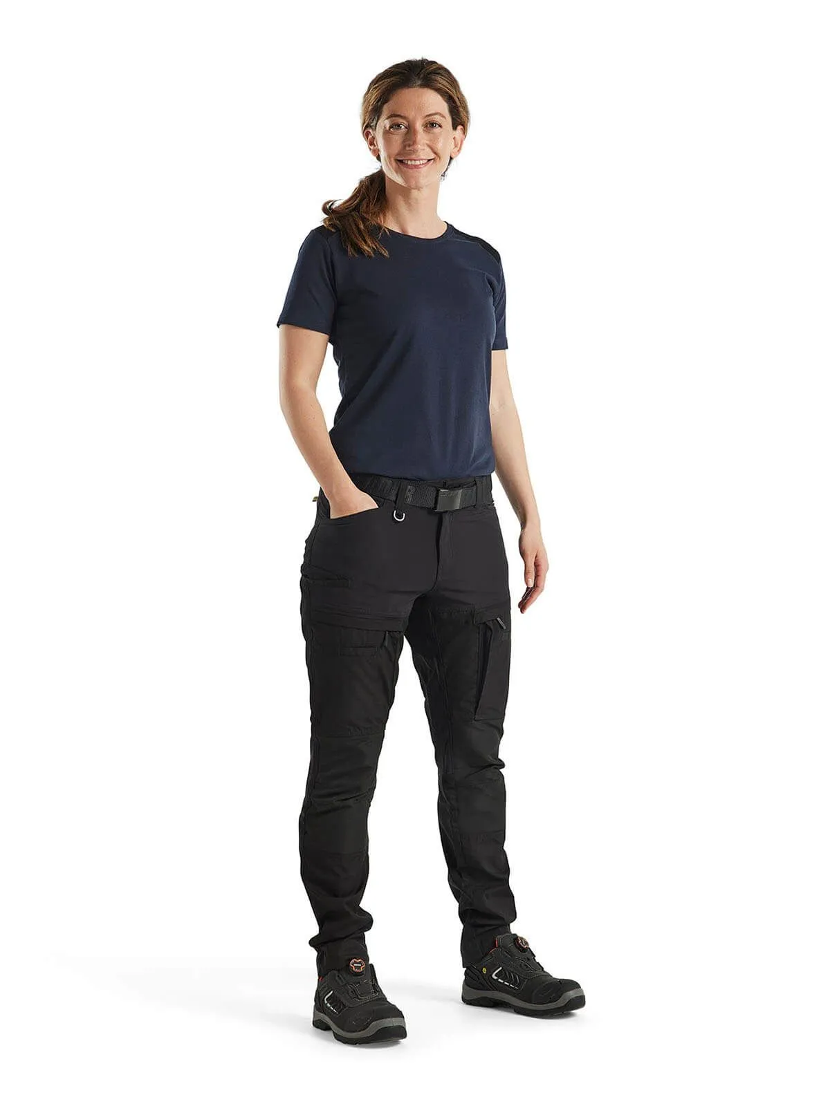3479-1042&#x20;Women&#x27;s&#x20;Work&#x20;T-shirt&#x20;Two&#x20;Tone&#x20;-&#x20;Bl&#xE5;kl&#xE4;der