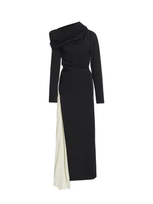 Asymmetric Pleated Midi