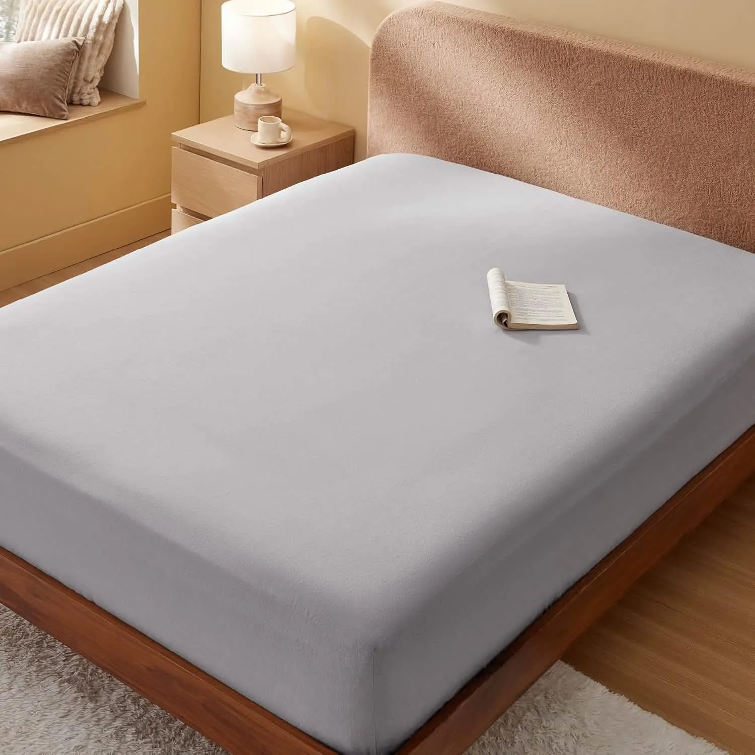 Bedsure Breathable Fleece Fitted Sheet