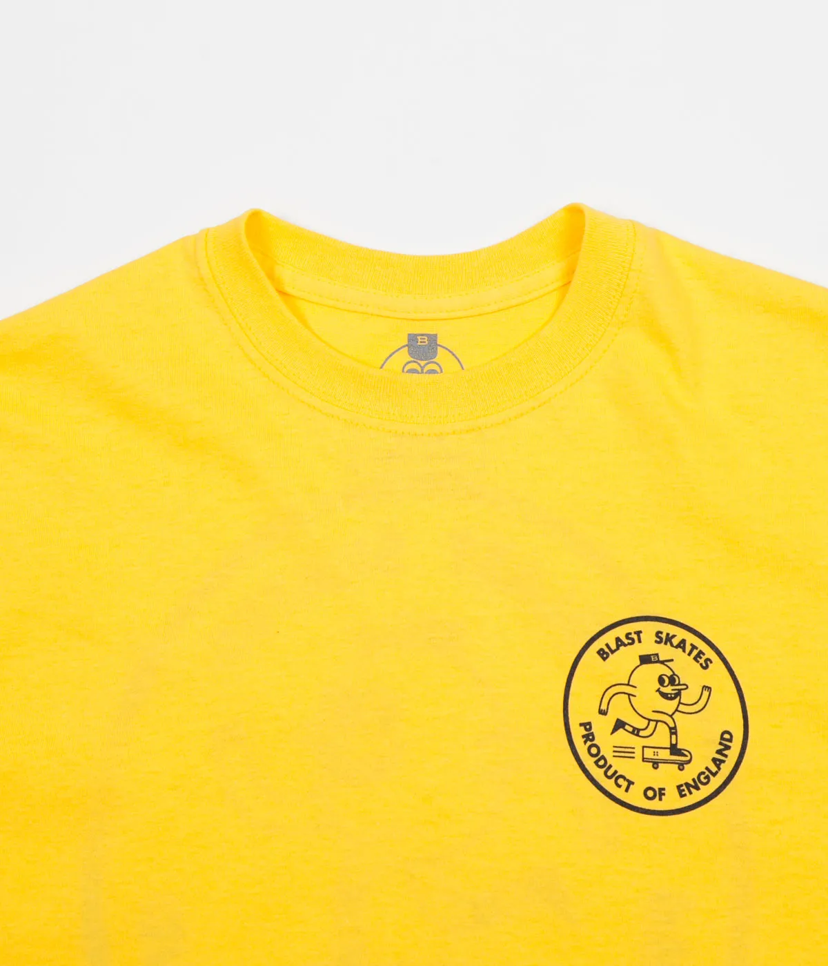 Blast Skates Round Logo T-Shirt - Yellow
