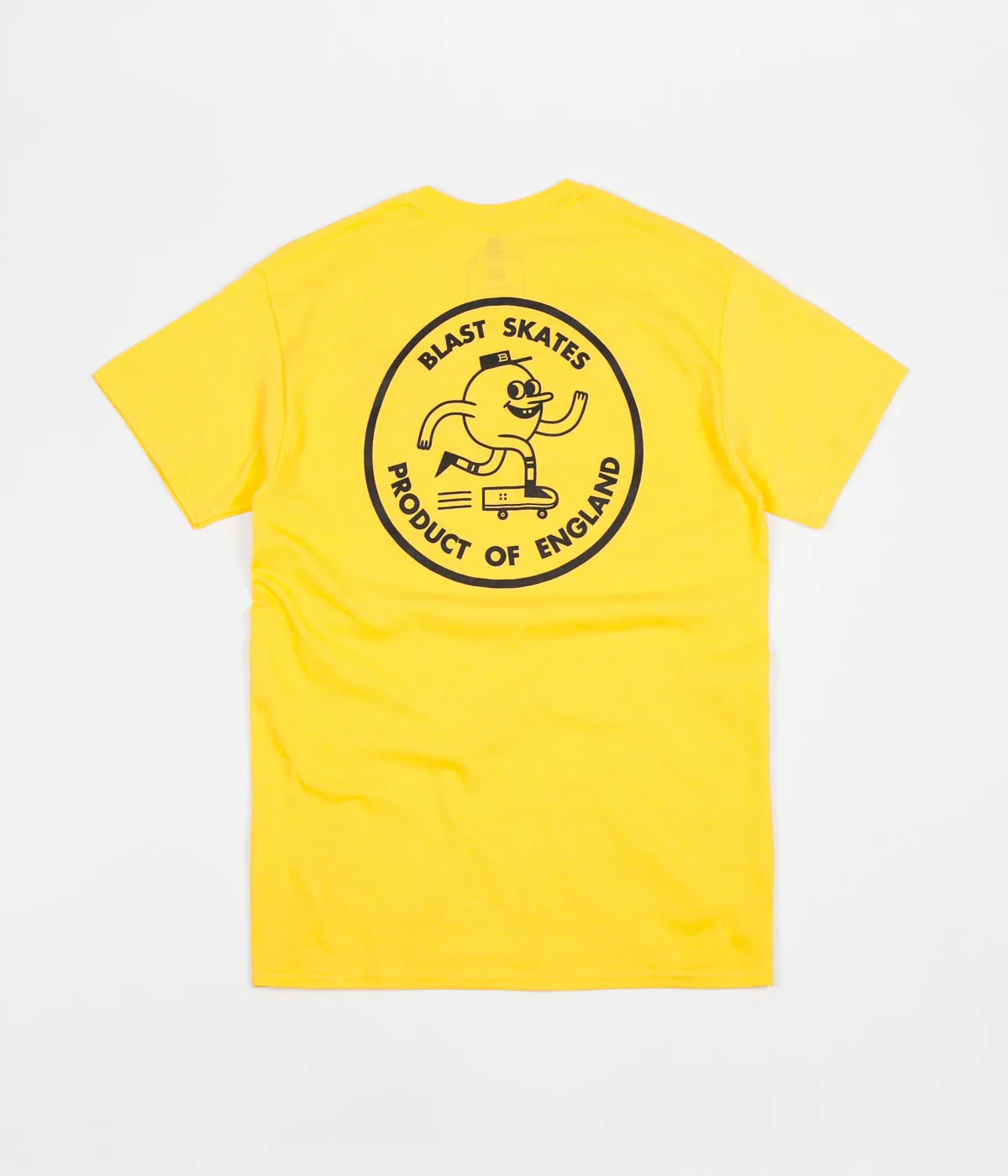 Blast Skates Round Logo T-Shirt - Yellow