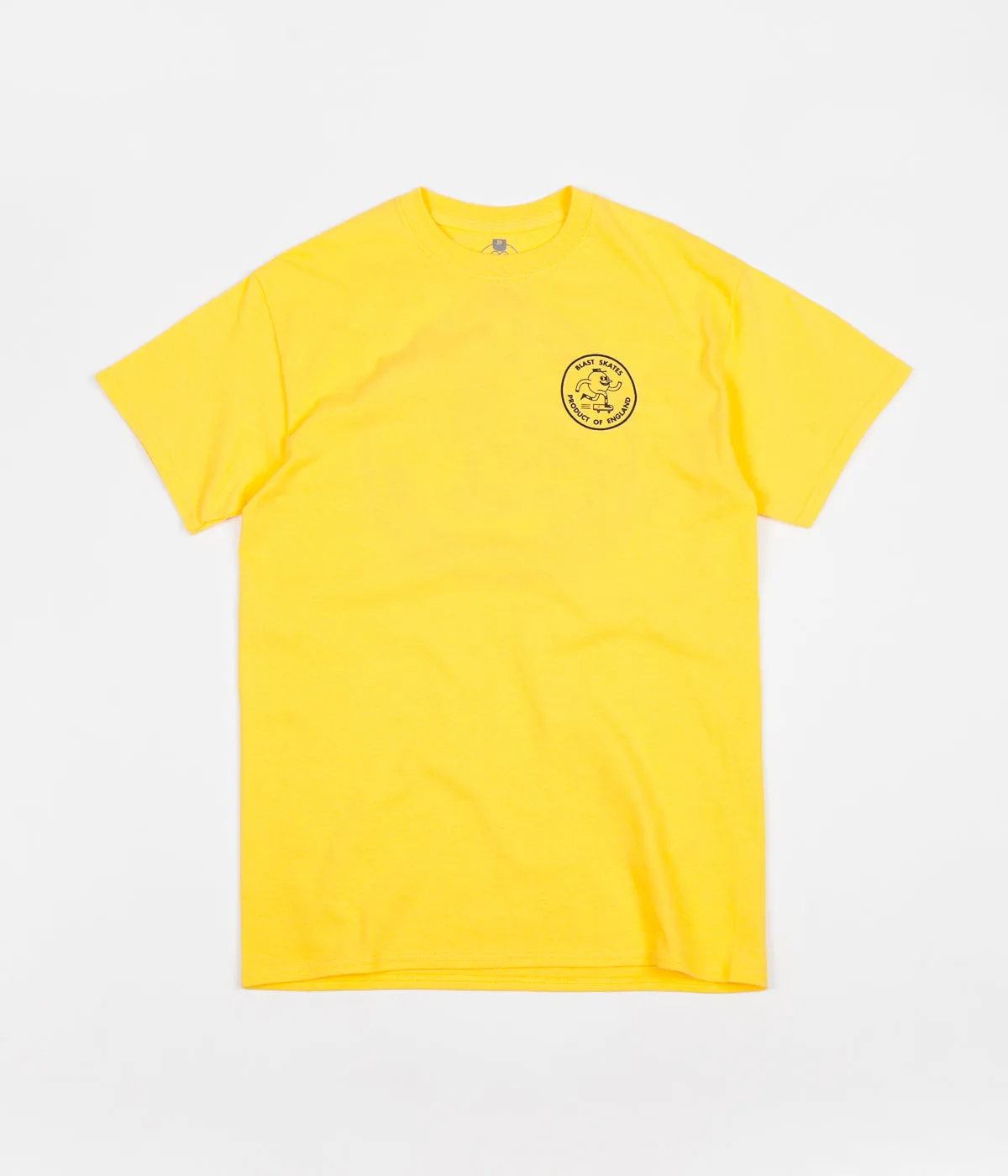 Blast Skates Round Logo T-Shirt - Yellow