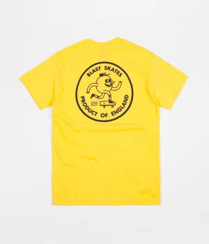 Blast Skates Round Logo T-Shirt - Yellow