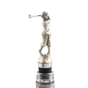 Bottle Stopper- Golfer