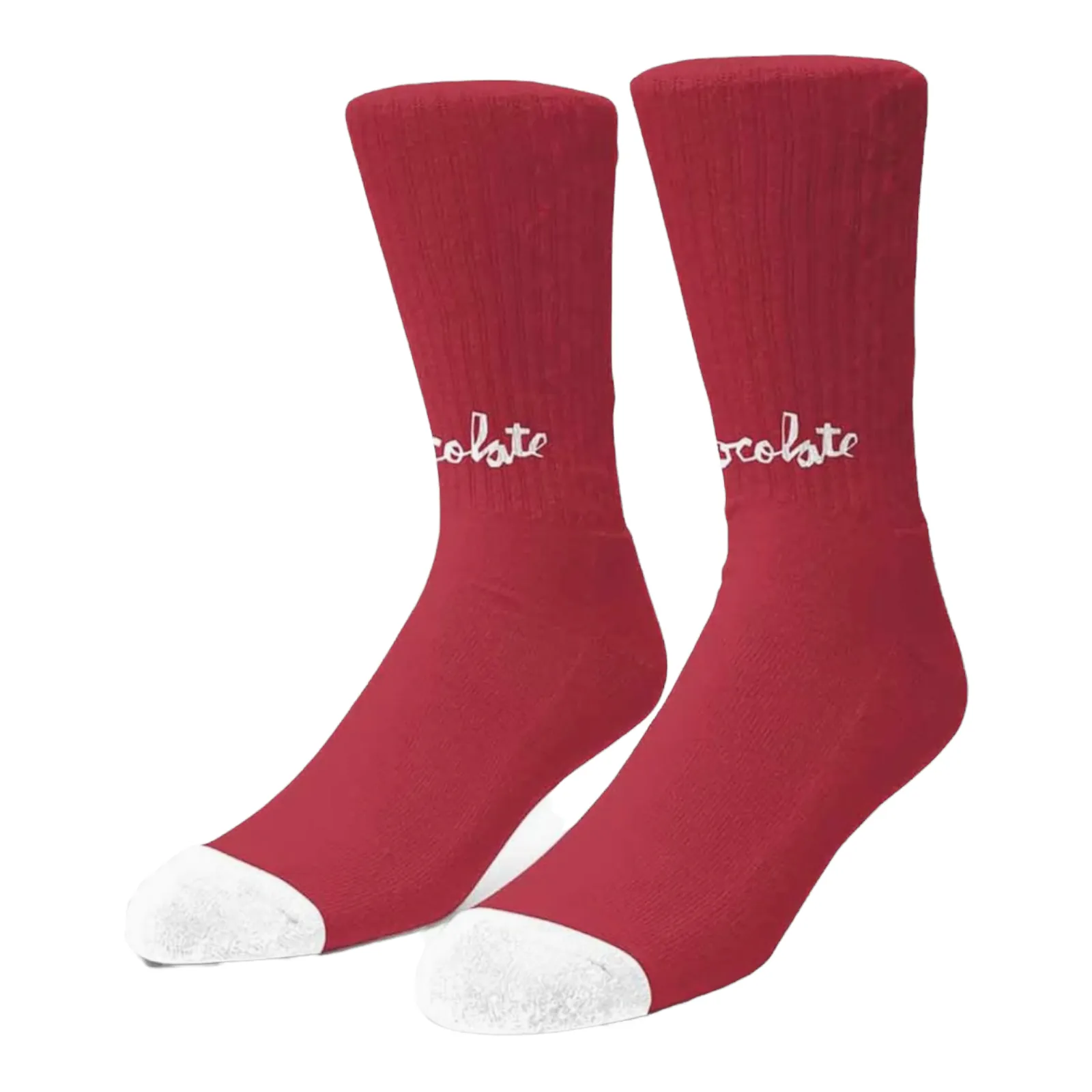 Chocolate Lost Chunk Socks Red