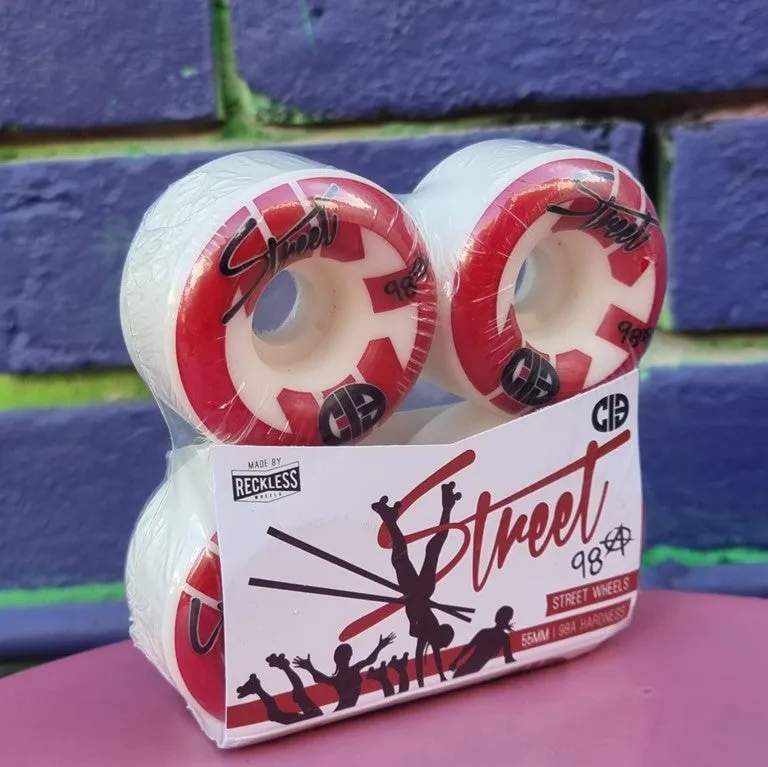 CIB Street Wheels 98A - 4 pack