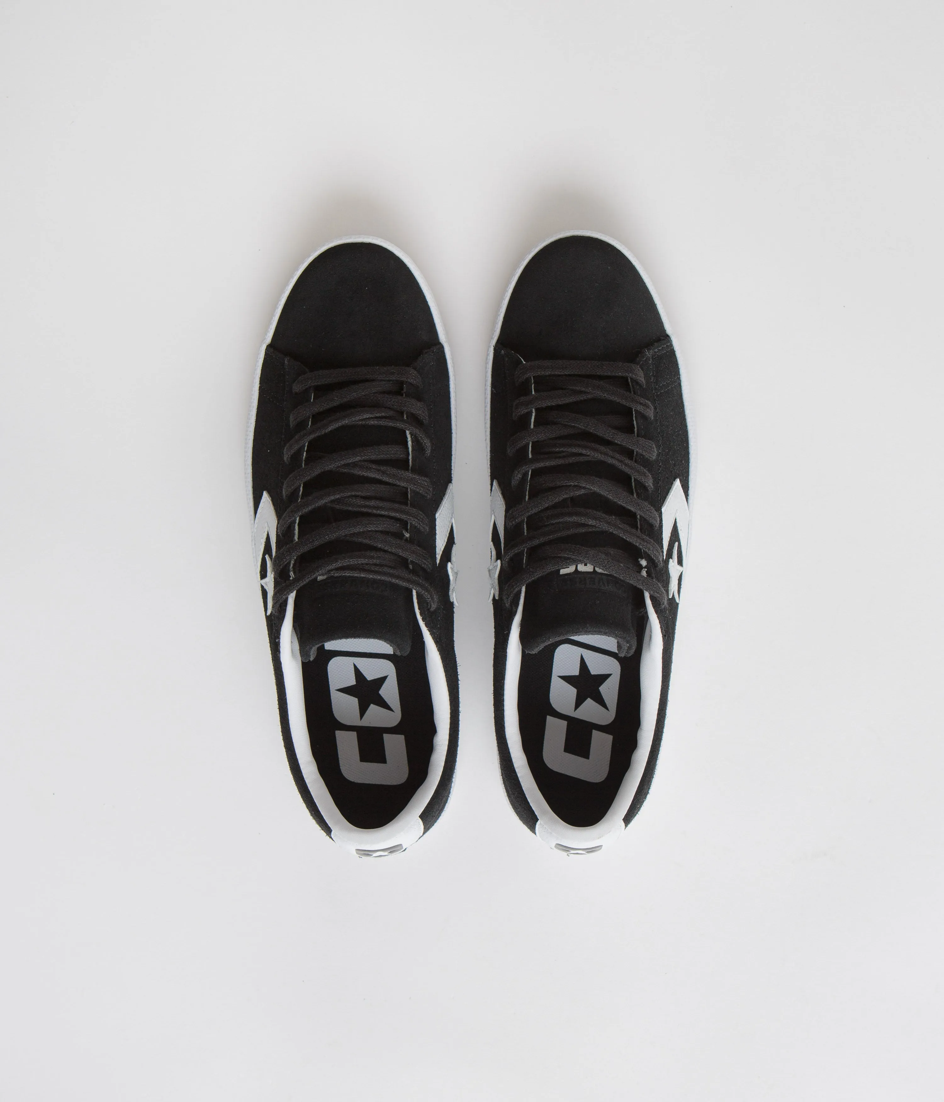 Converse Pro Leather Vulcanized Pro Ox Shoes - Black / White / White