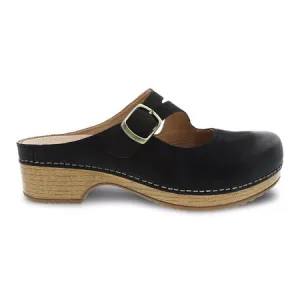 DANSKO BRITNEY BLACK BURNISHED NUBUCK - WOMENS