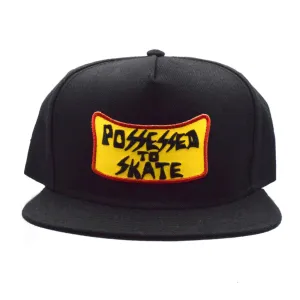 Dogtown x Suicidal Skates Possessed to Skate Patch Snapback Hat Black
