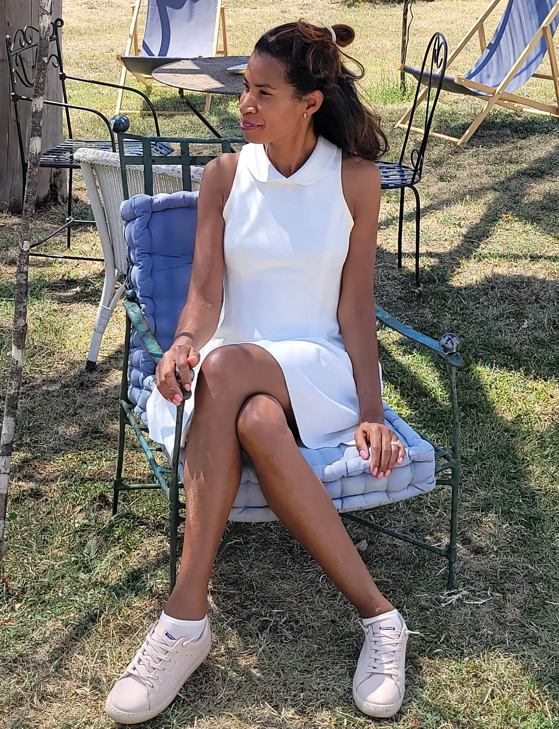 Dune Racerback Dress With Collar