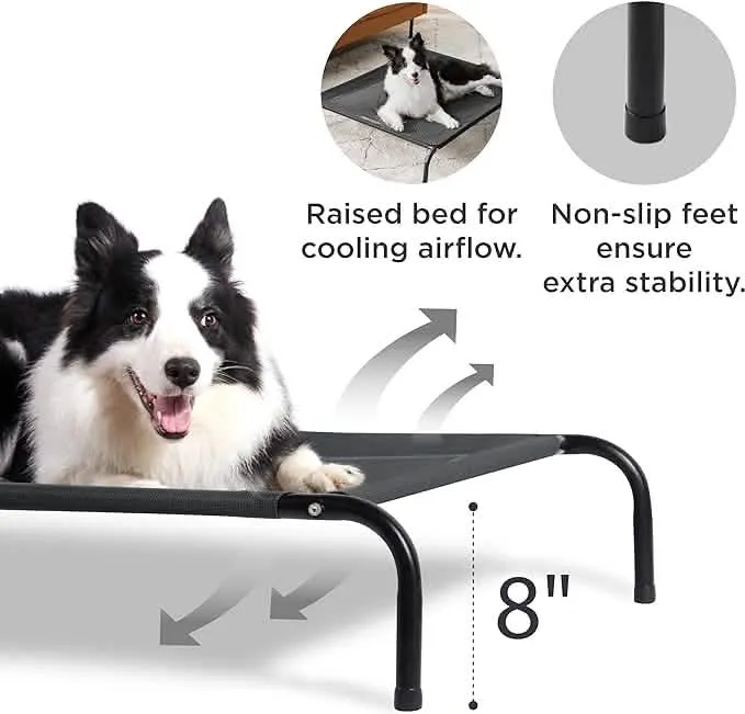 Elevated Dog Cot Bed with Breathable Mesh