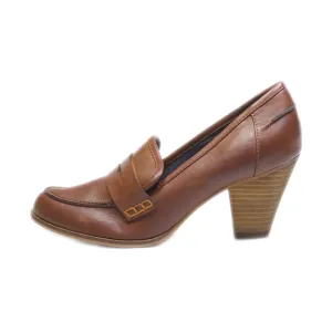 Esprit Mid-Heel Shoes Leather Brown Colour For Women