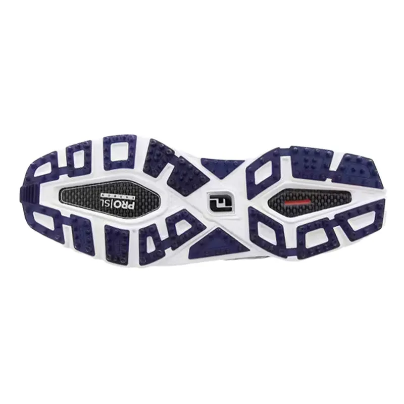 FOOTJOY Pro Carbon Men's Spikeless Shoes (White/Navy/Silver)