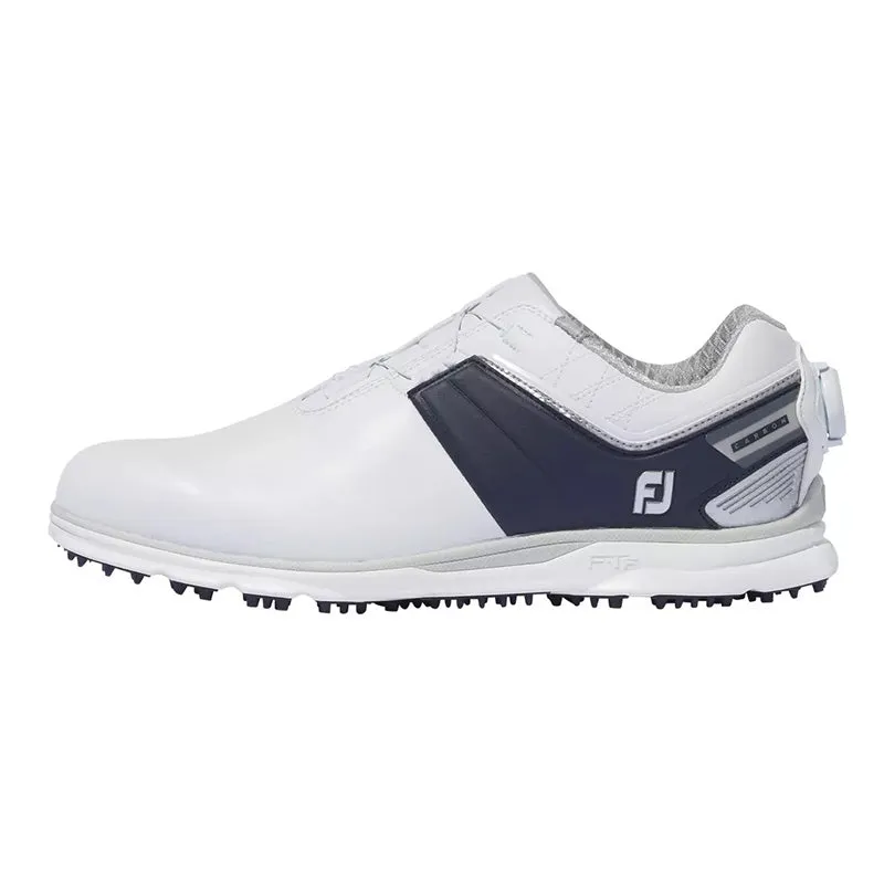 FOOTJOY Pro Carbon Men's Spikeless Shoes (White/Navy/Silver)