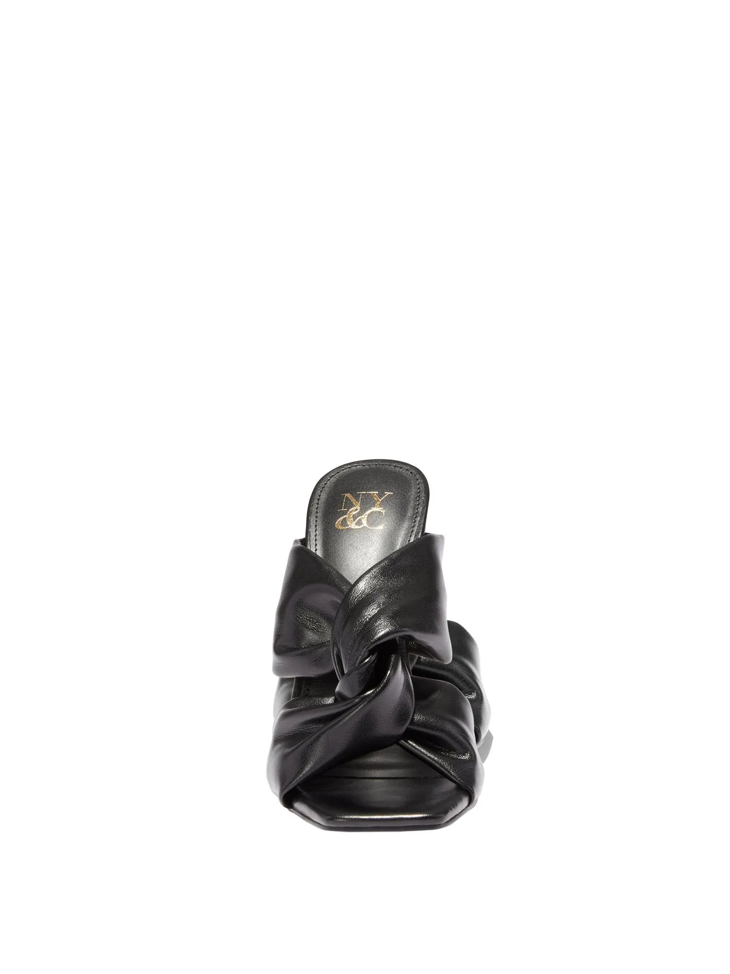 Gabby Knotted High-Heel Mule