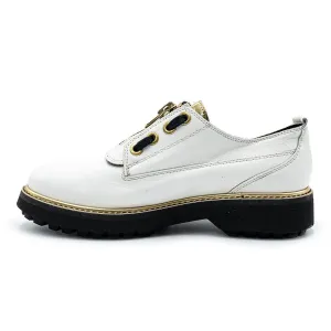 Geox D Asheely Plus B Lace Ups Leather White Colour For Women
