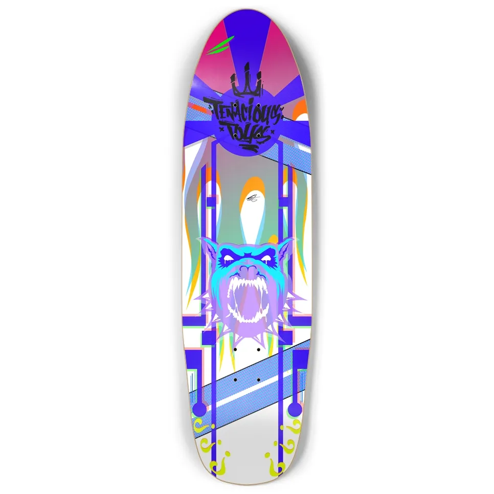 Hell Valley Pit Bull Punk Nose Skate Deck by Ryan Glass