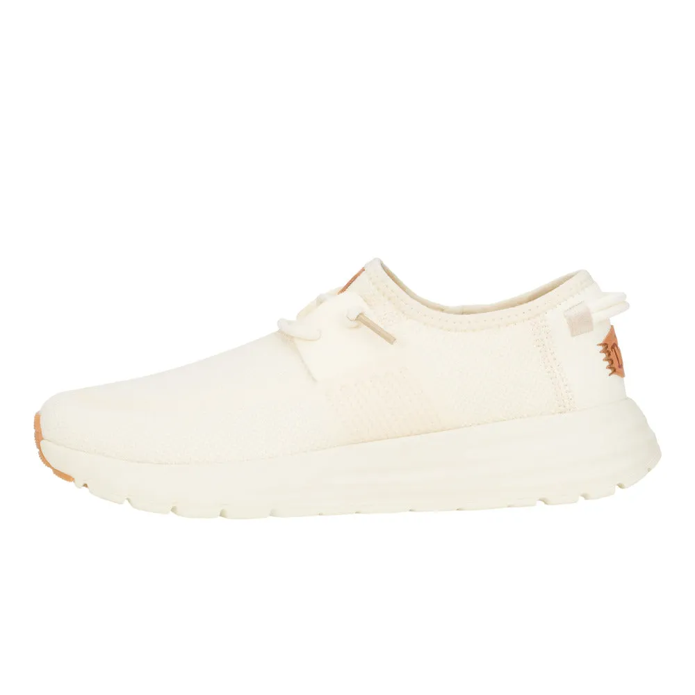 'HEY DUDE' Women's Sirocco Neutral Sneaker - Cream