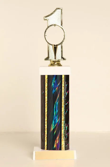 Hole-In-One Golf Square Column Trophy