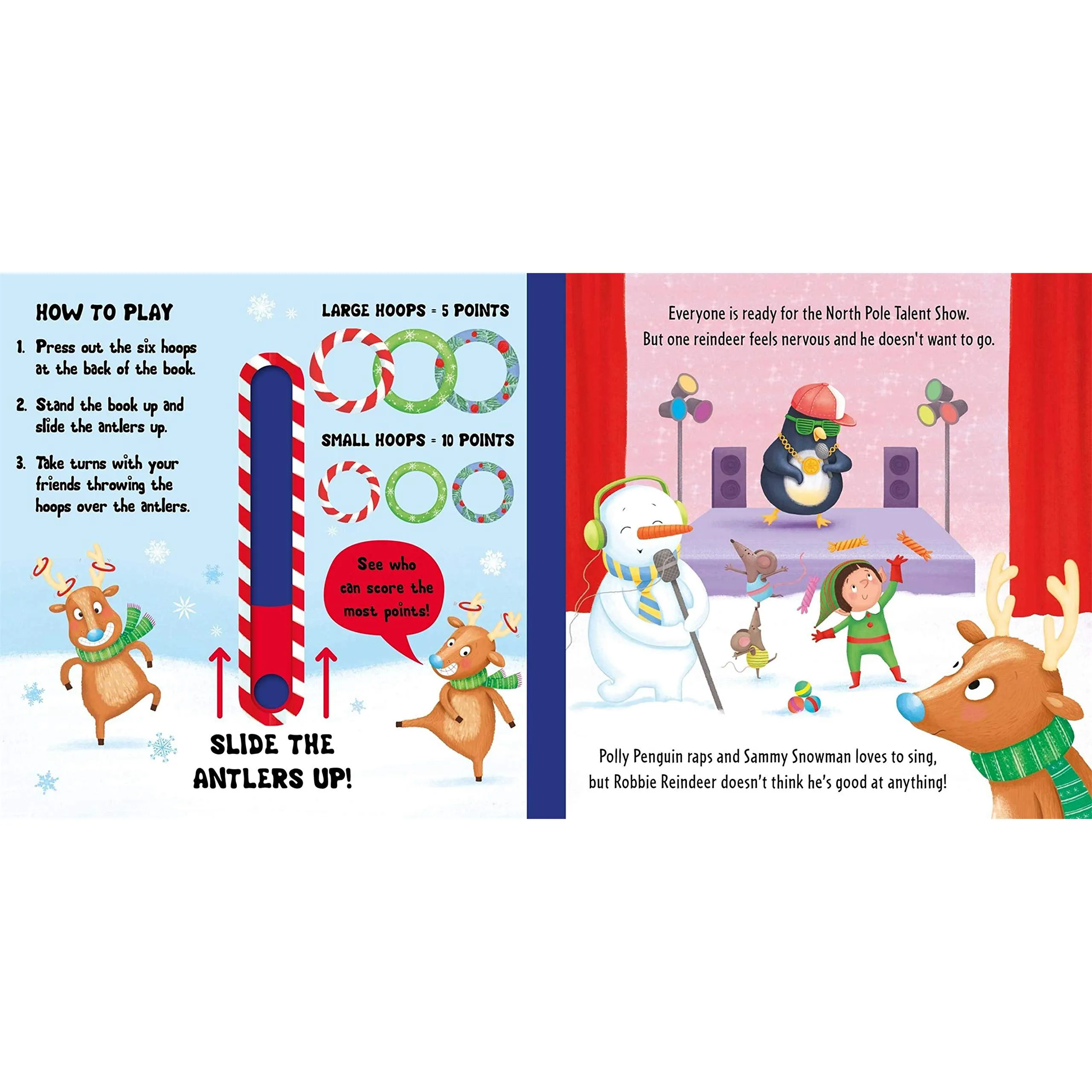 House of Marbles Hoopla with Reindeer Book