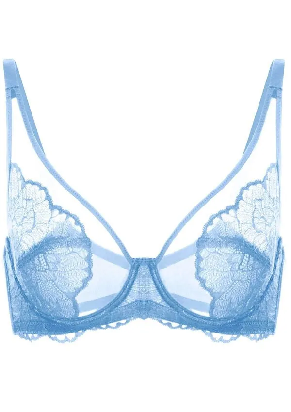 HSIA Blossom-Pink Unlined Lace Bra