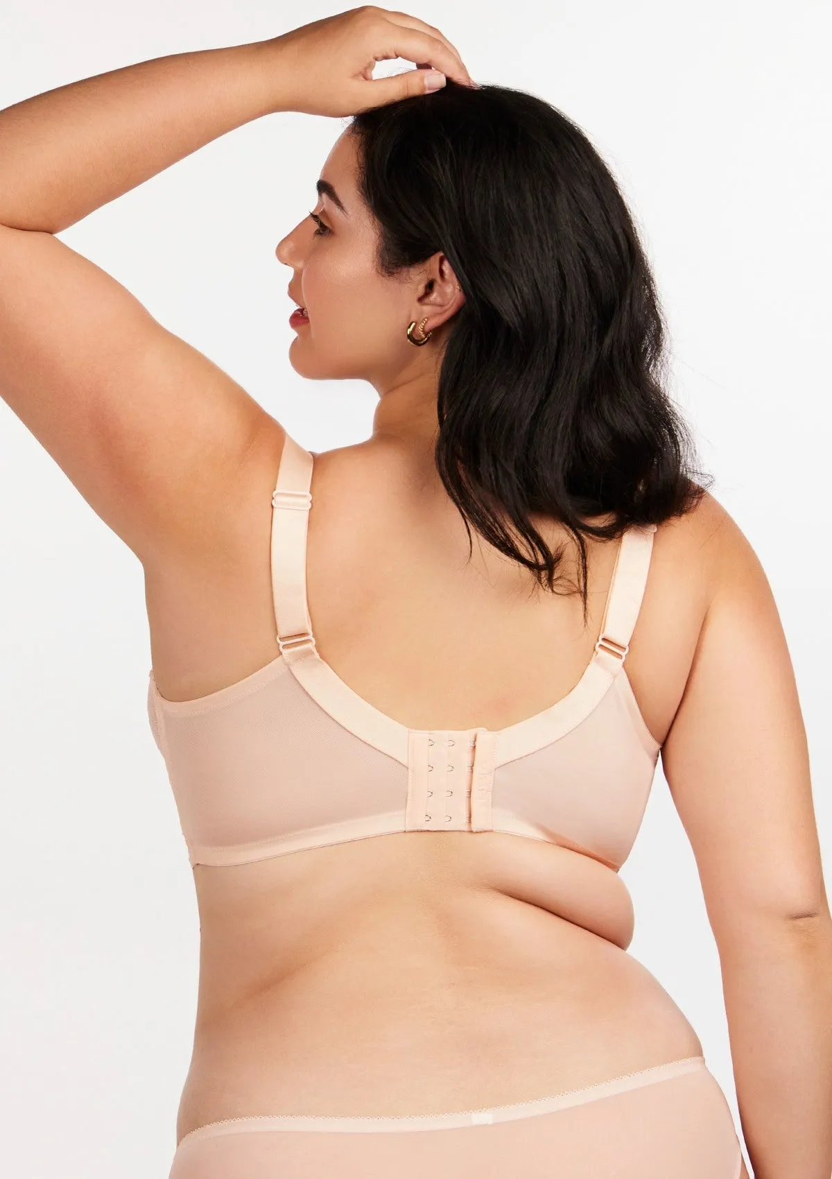 HSIA Blossom Pink Unlined Lace Bra