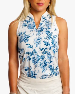 In Bloom Women's Sleeveless Polo - Racerback