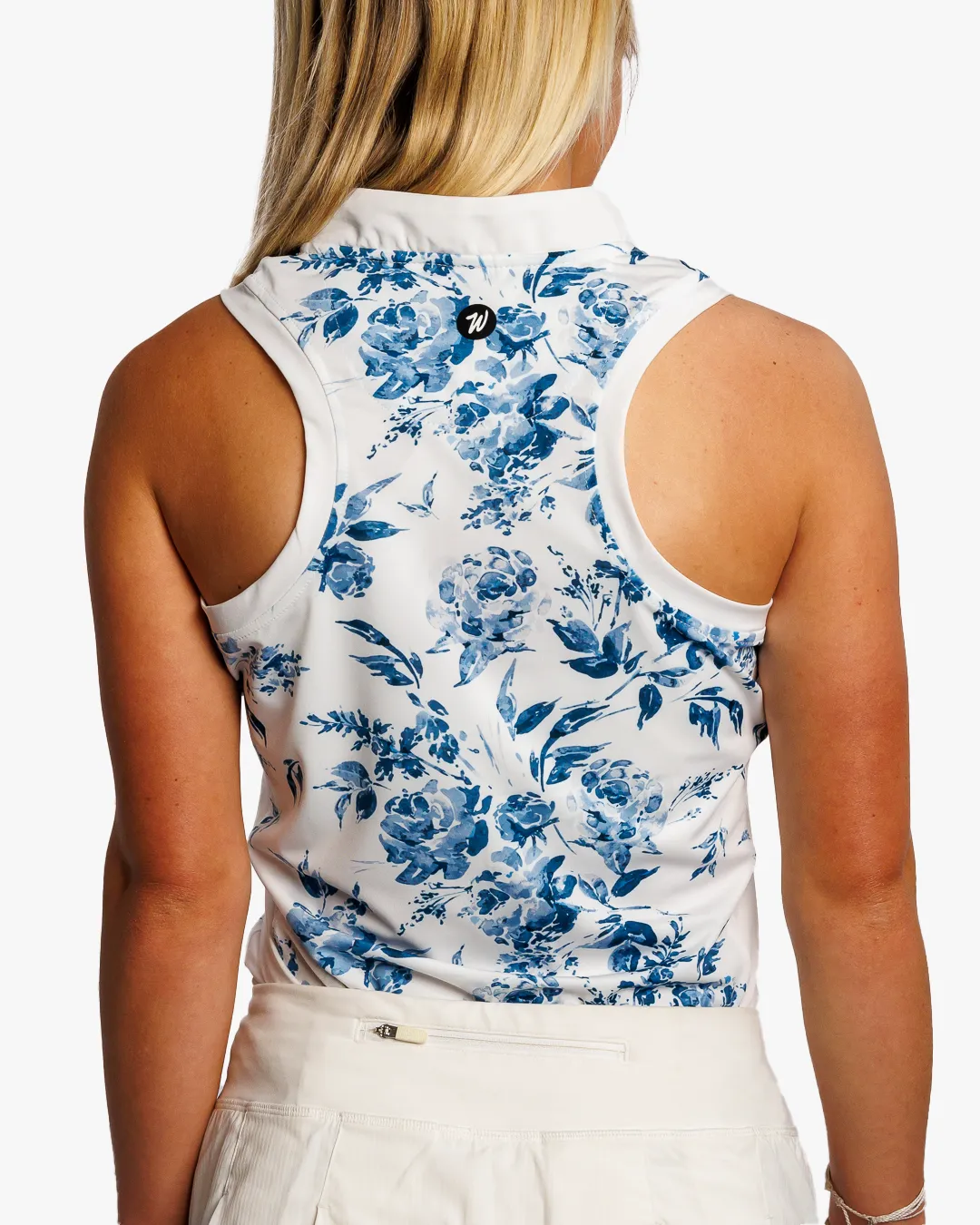 In Bloom Women's Sleeveless Polo - Racerback