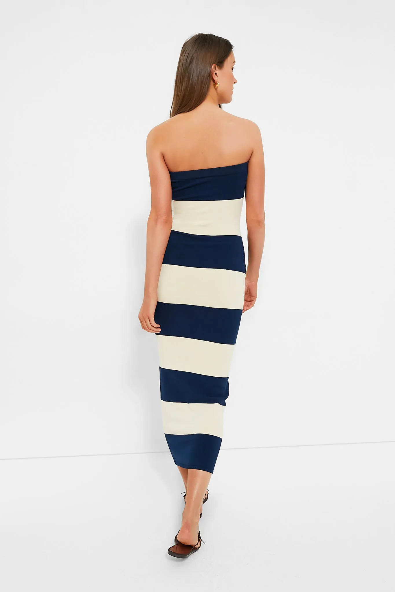 Ink and Cream Theo Strapless Dress