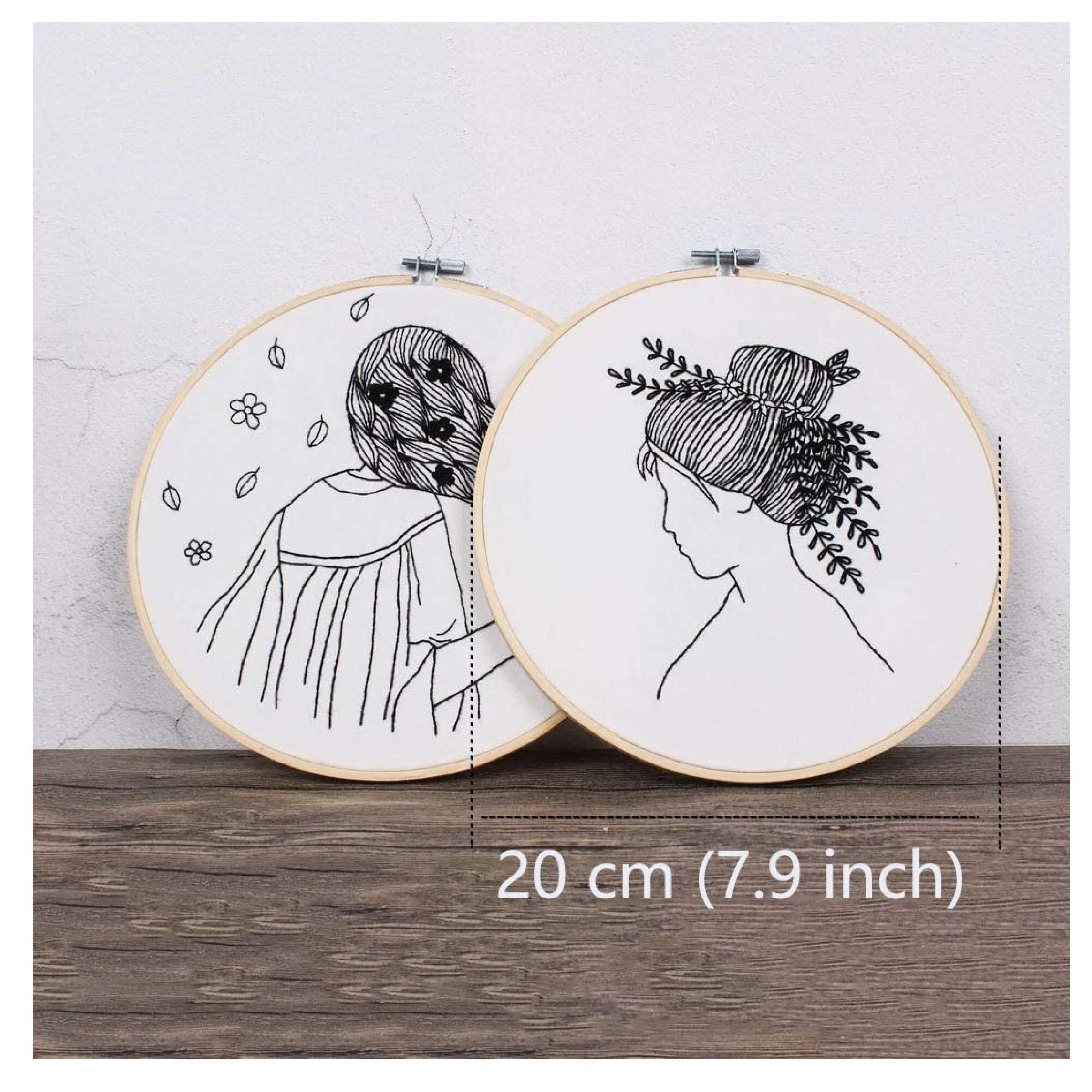 Julian | Set of 3 Embroidery Games For Beginners | Girl Figure | DIY Game For Beginners