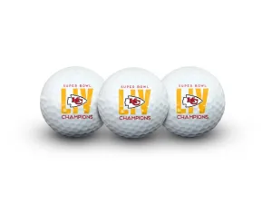 Kansas City Chiefs 2020 Super Bowl LIV Champions WinCraft Golf Ball Set (3PK)