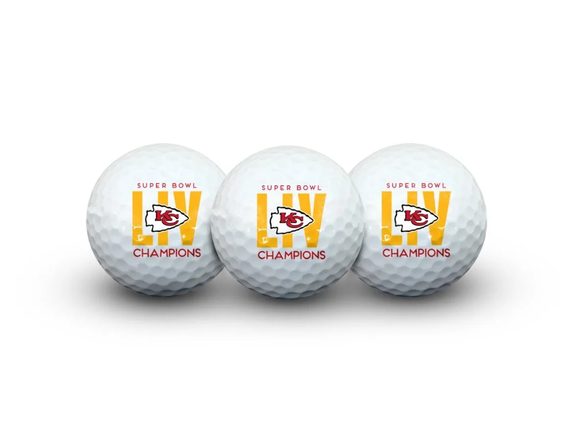 Kansas City Chiefs 2020 Super Bowl LIV Champions WinCraft Golf Ball Set (3PK)