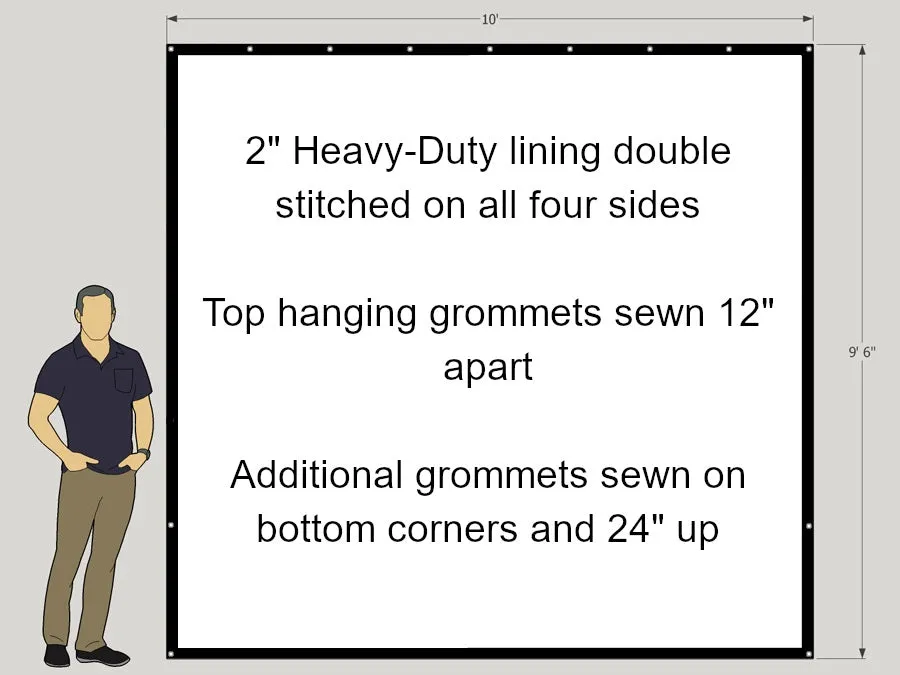 Low Cost Golf Simulator Impact Screens (Standard Fabric)