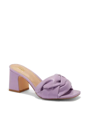 Malayah Puffy Block-Heel Mule