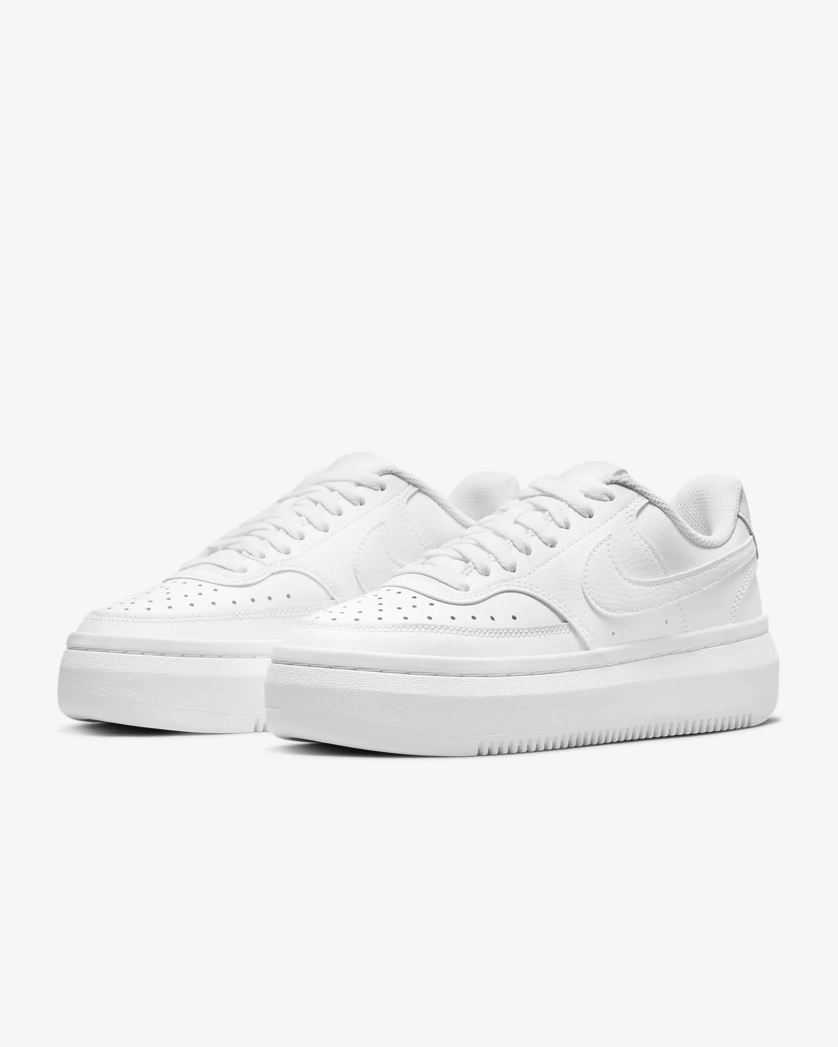 Nike Women's Court Vision Shoes Alta White/White/White DM0113 100