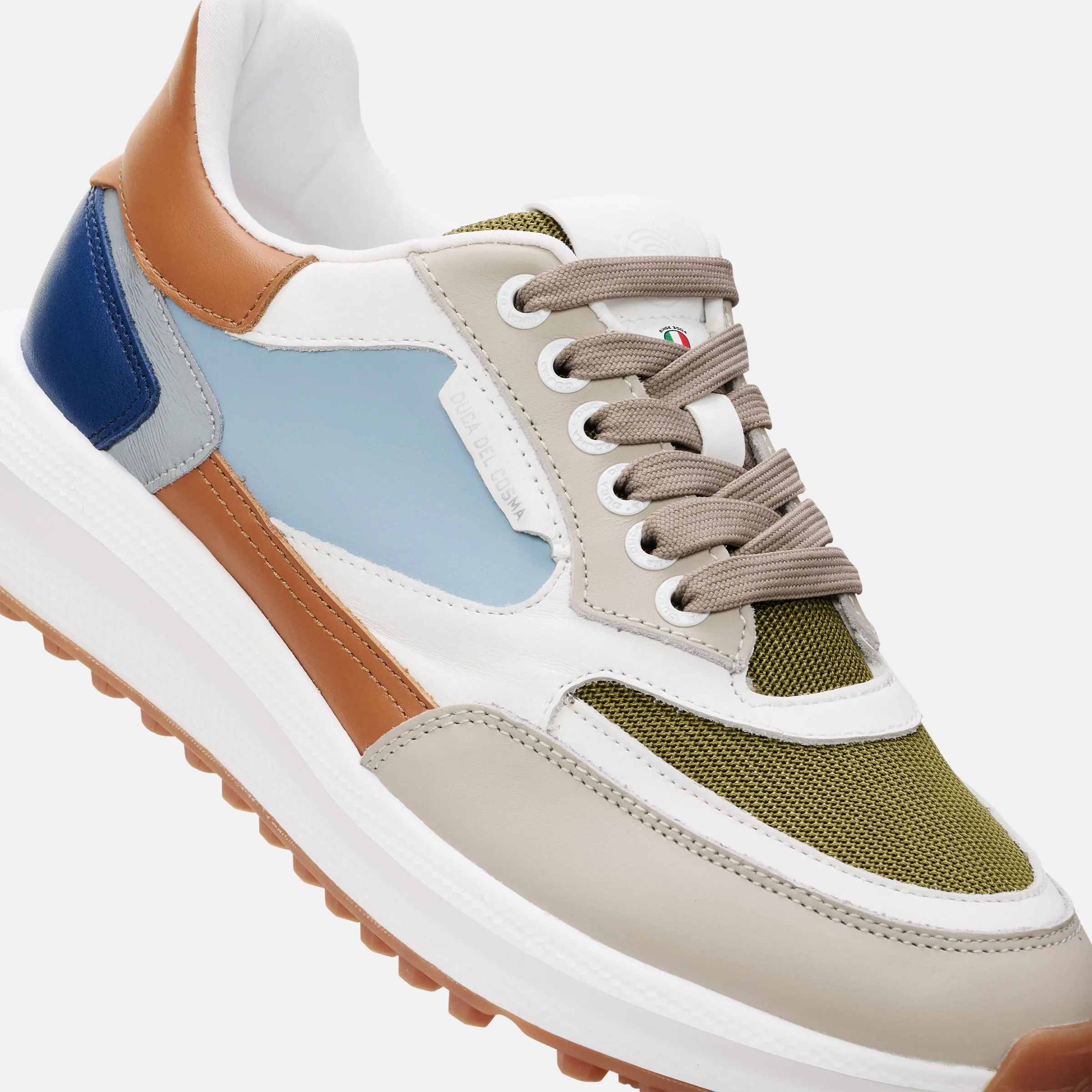 Olivera - Cognac/Blue/Grey
