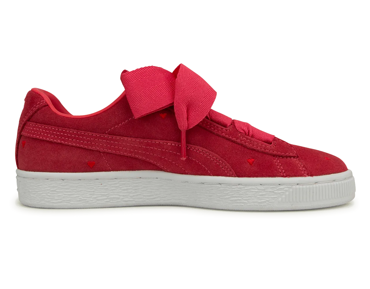 PUMA Kids Suede Heart Valentine JR Pink/White