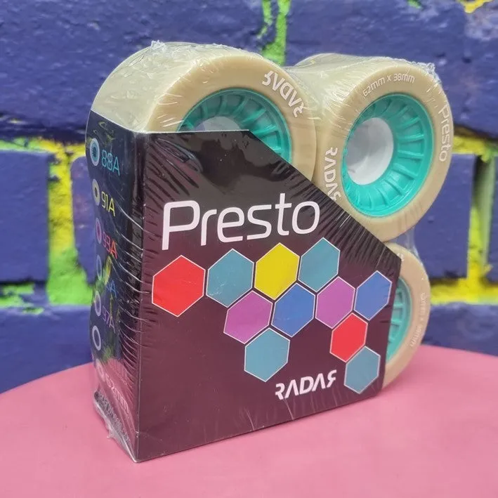 Radar Presto Wheels Narrow 62mm - 4 pack
