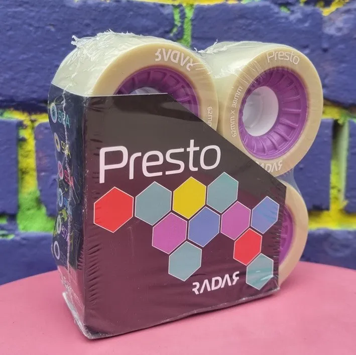 Radar Presto Wheels Narrow 62mm - 4 pack