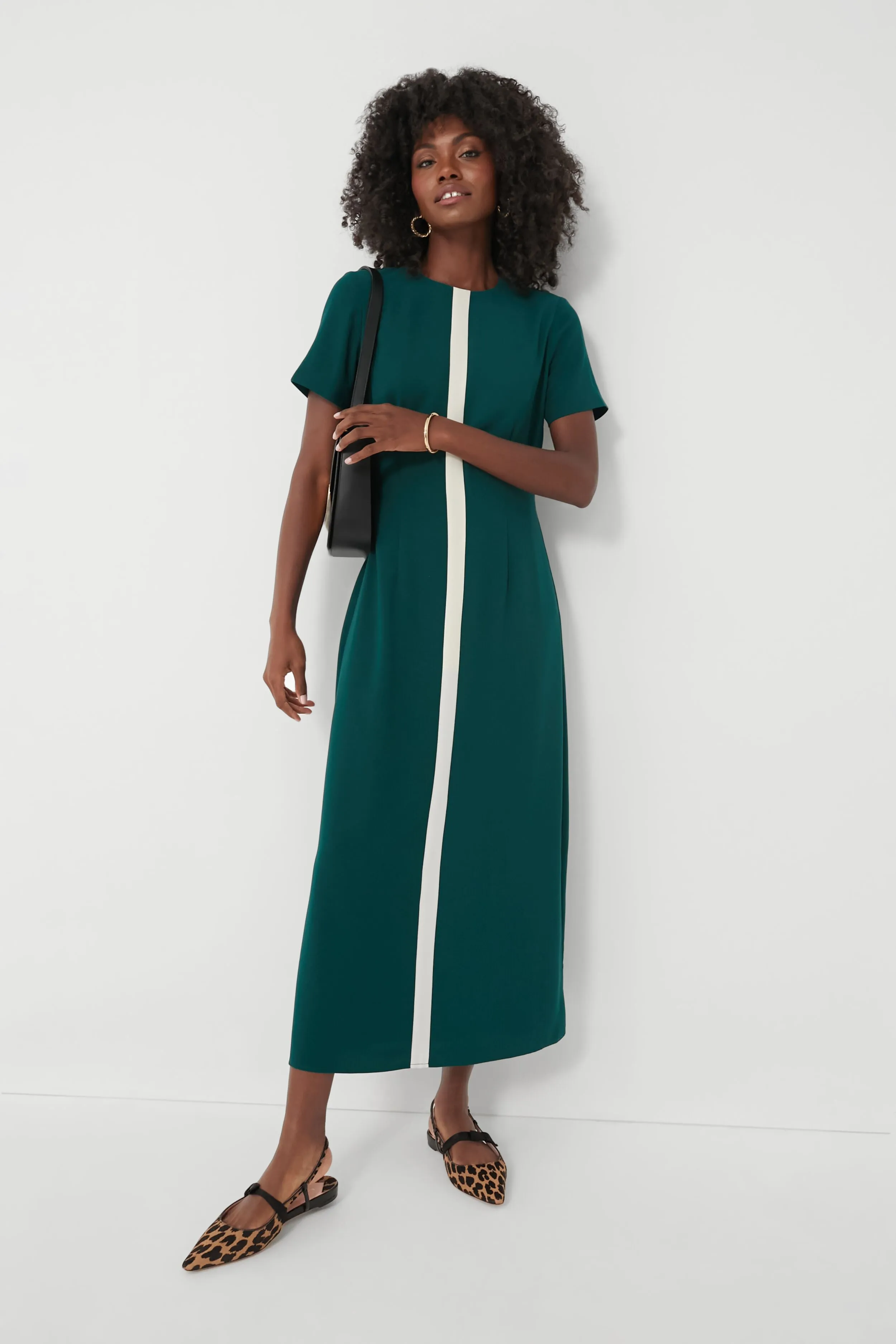 Rain Forest Stripe Leigh Dress