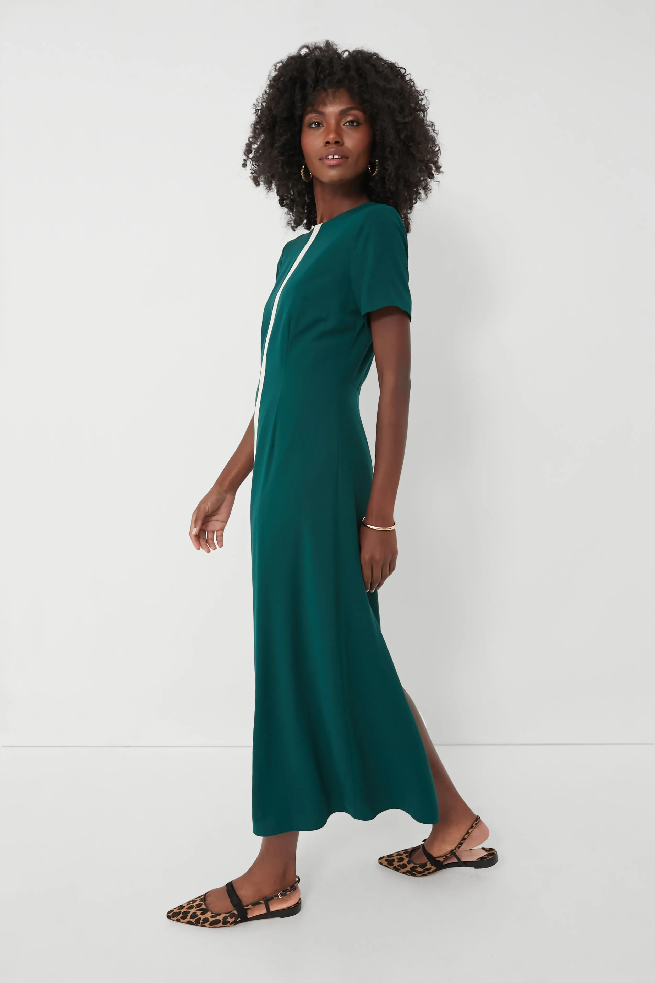 Rain Forest Stripe Leigh Dress
