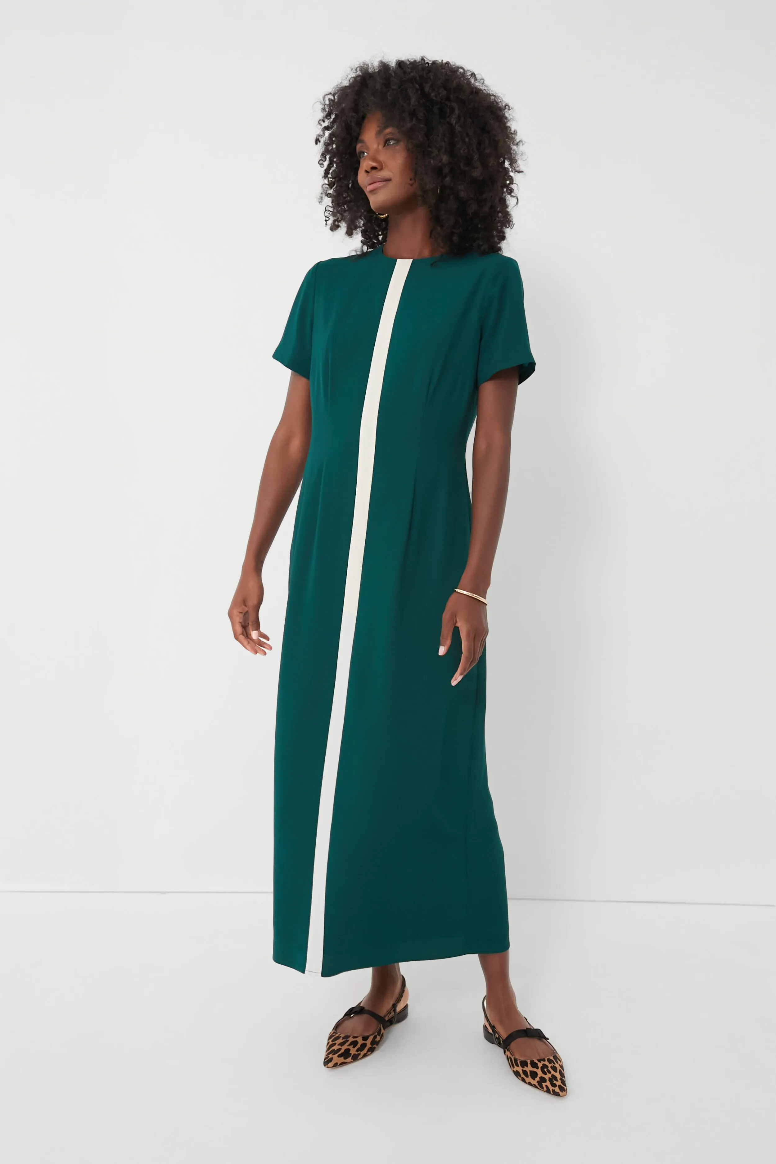 Rain Forest Stripe Leigh Dress