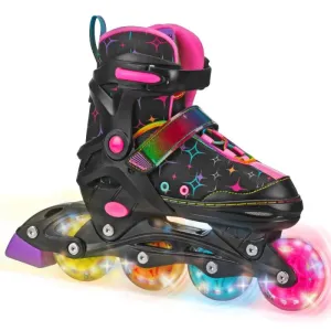 RDS Stryde Light-Up Skate - Black/Rainbow