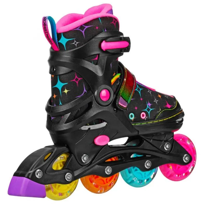 RDS Stryde Light-Up Skate - Black/Rainbow