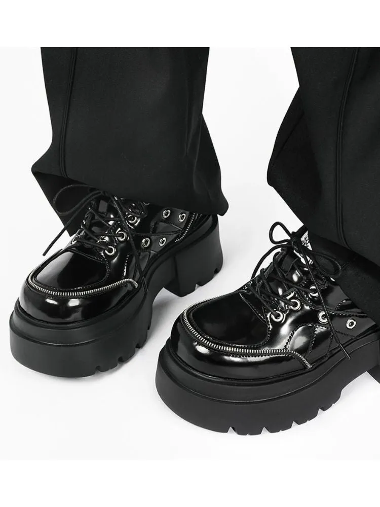 Retro platform derby shoes【s0000004487】