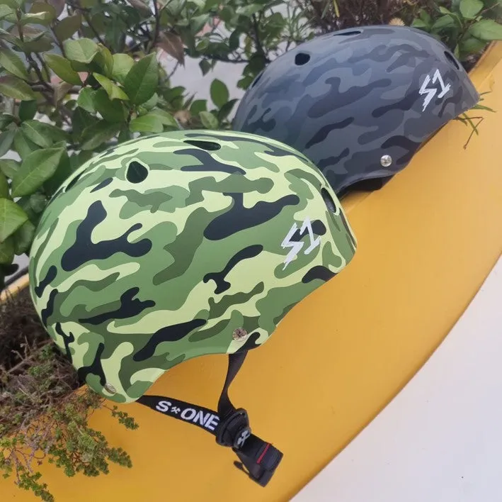 S1 Lifer Camo Matte Helmet - Certified