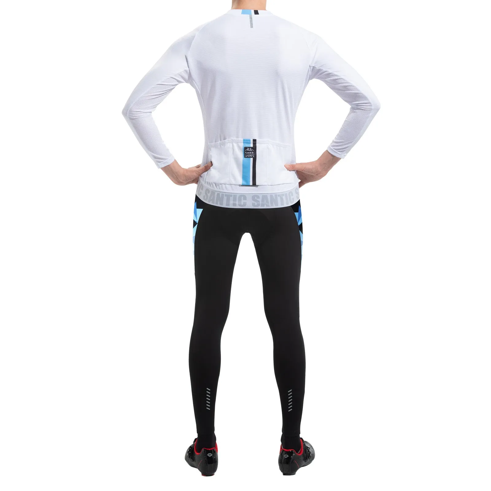 Santic Breathable Blue Jersey & Dreamland Blue Pants Outfit
