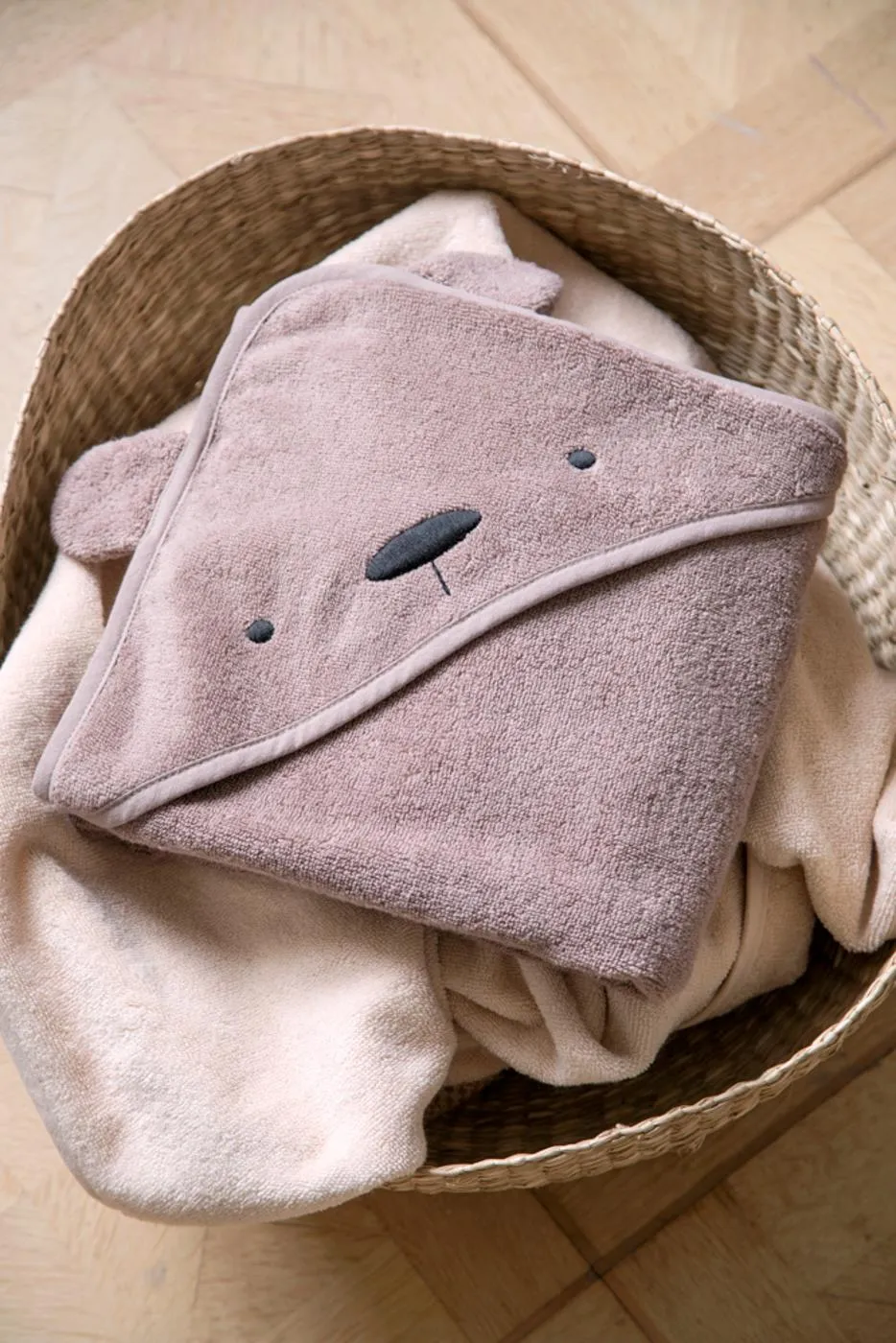 Sebra, Terry Hooded Towel, Milo the Bear