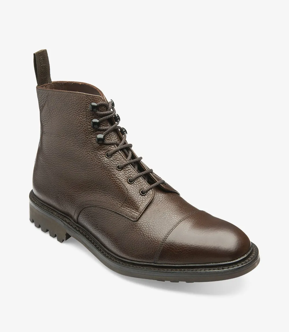Sedbergh Derby boot - dark brown grain